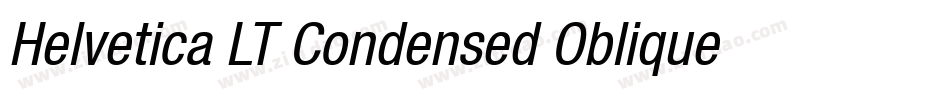 Helvetica LT Condensed Oblique字体转换
